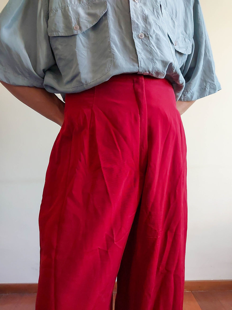 Miniatura: Calça Vinho Costureira (tam 38)