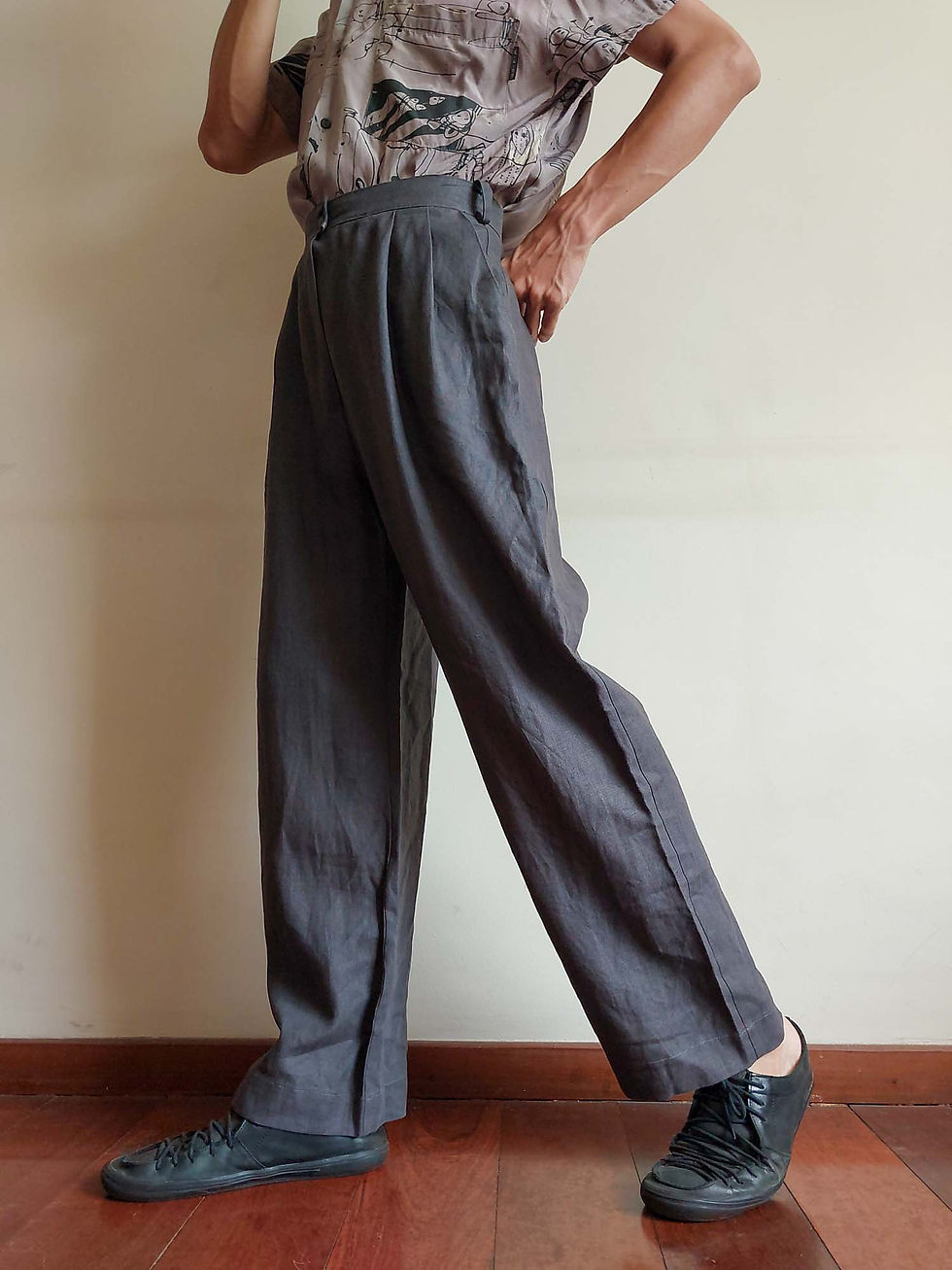 Miniatura: Calça Vintage Puro Linho Teba (tam 36)