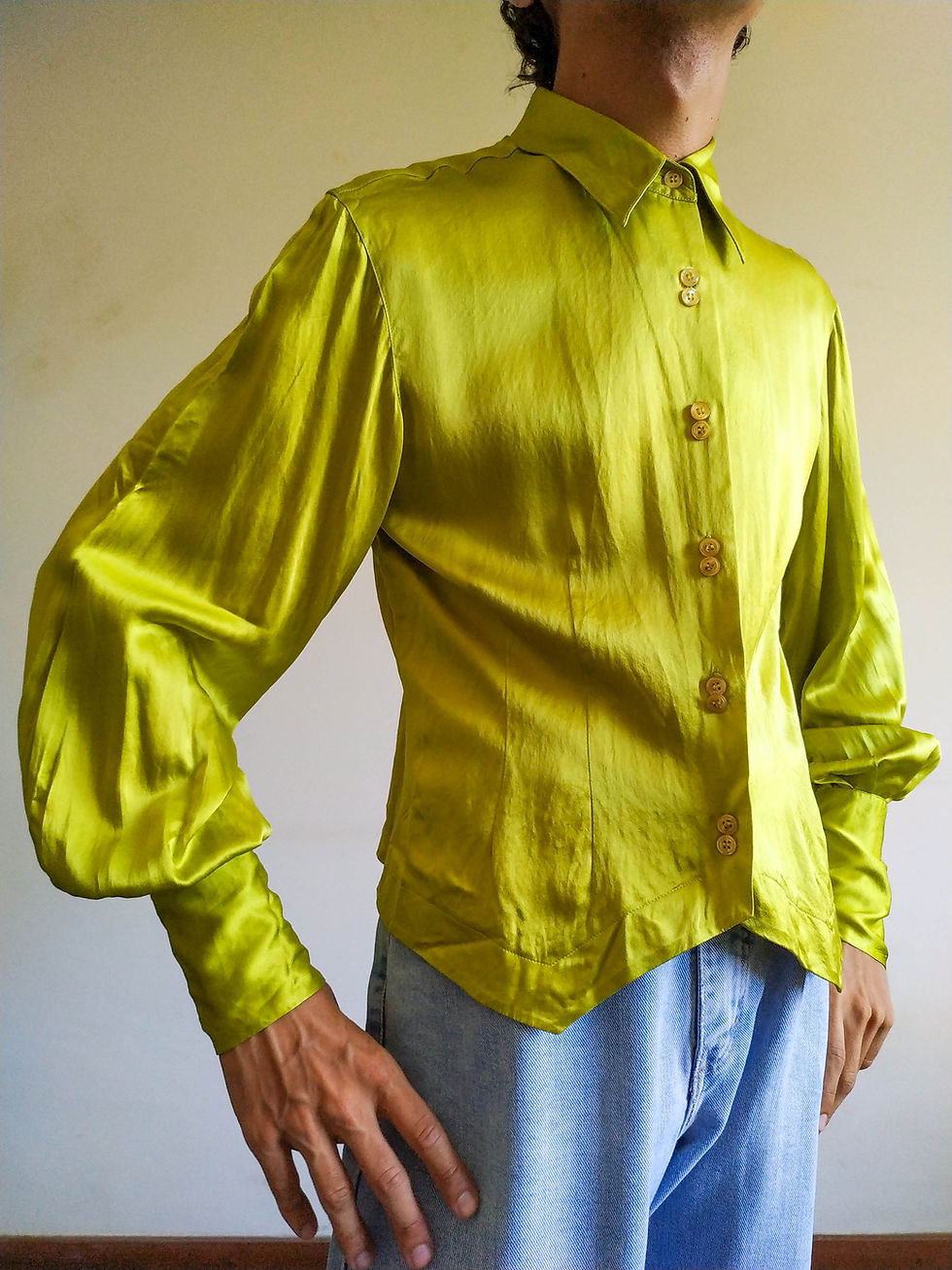Miniatura: Camisa Seda Vintage Tracy M (tam M)