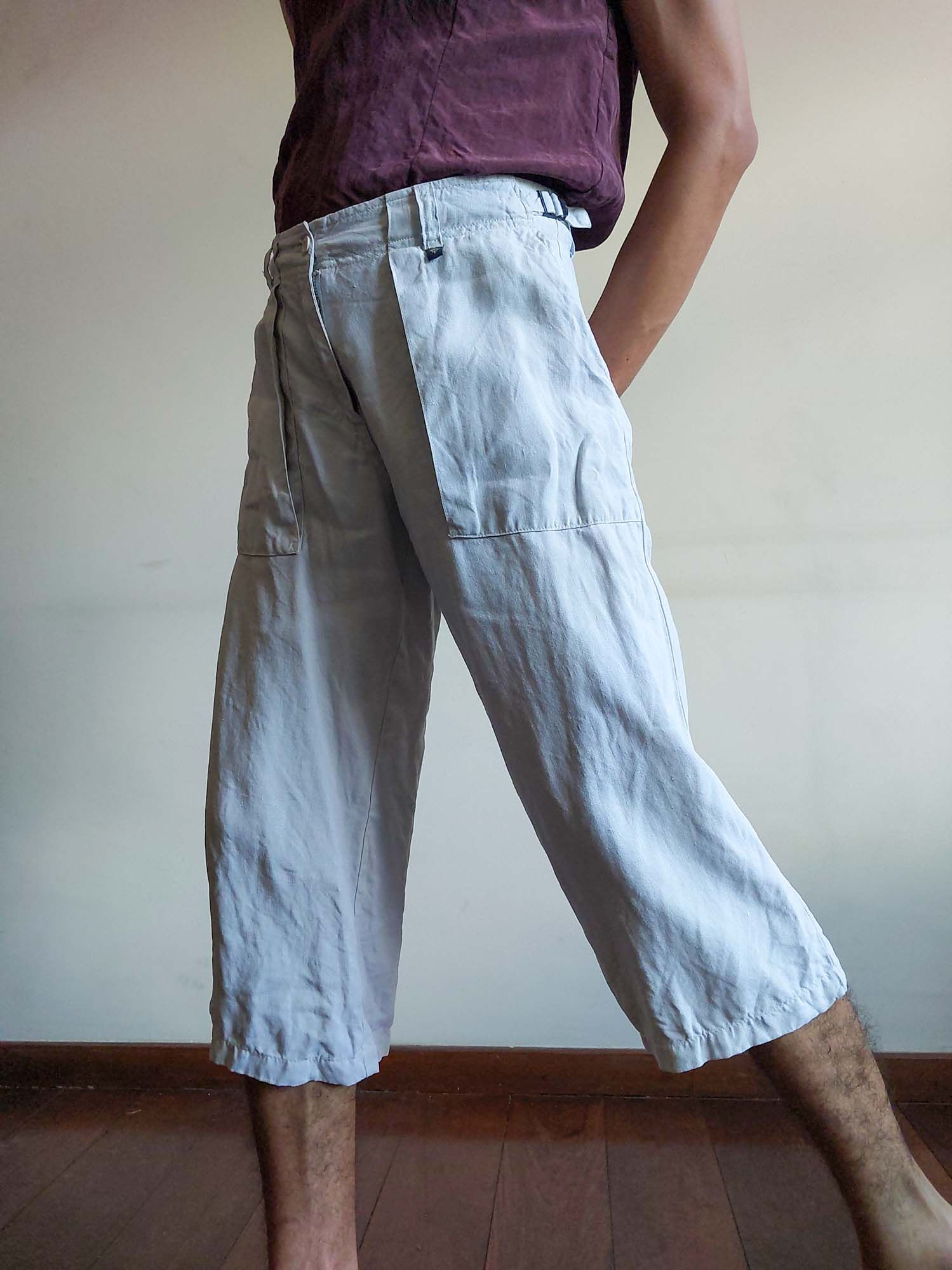 Pantacourt Siberian em linho (tam 38)