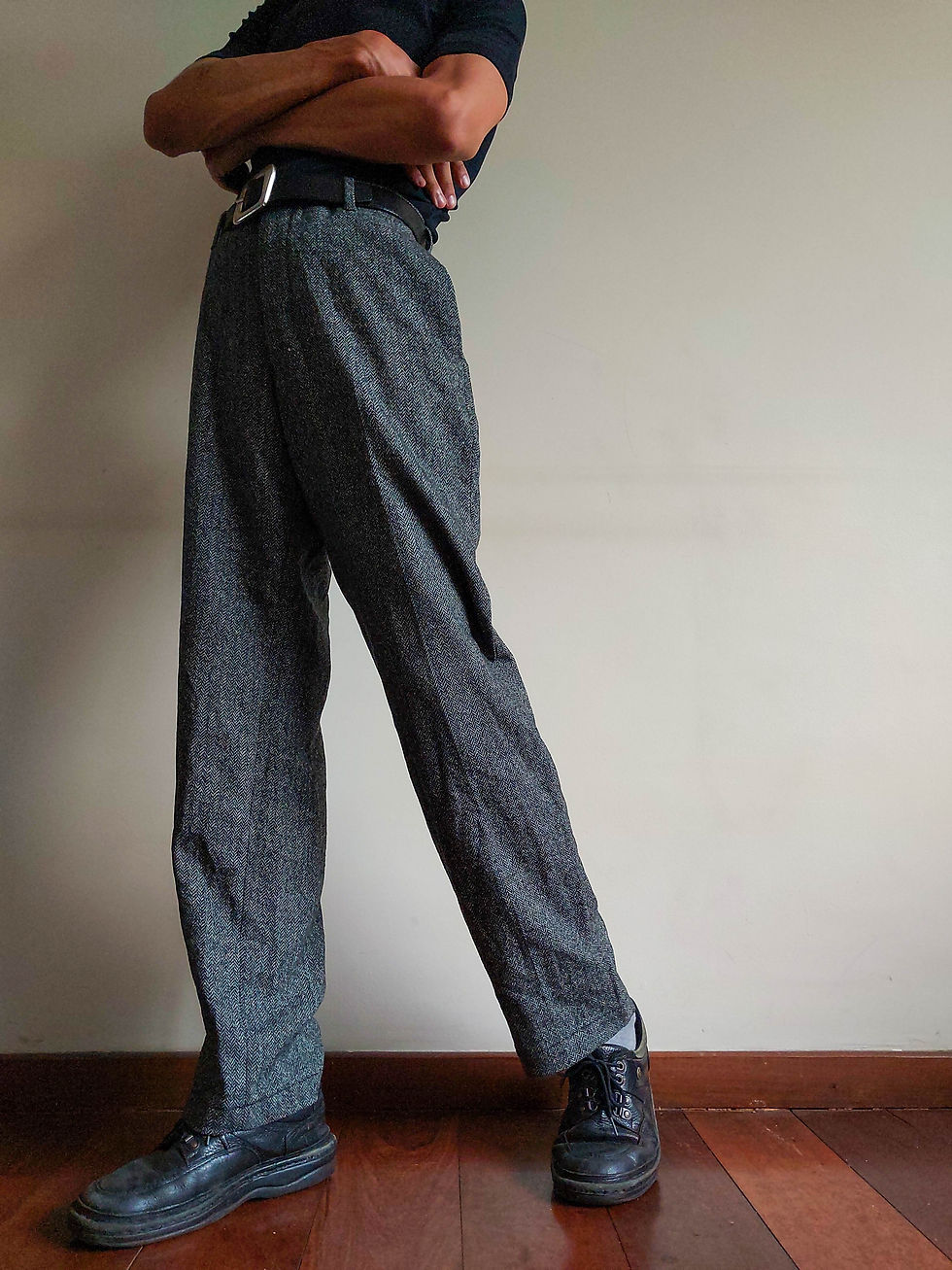Miniatura: Calça Uniqlo em lã mista (tam 44)
