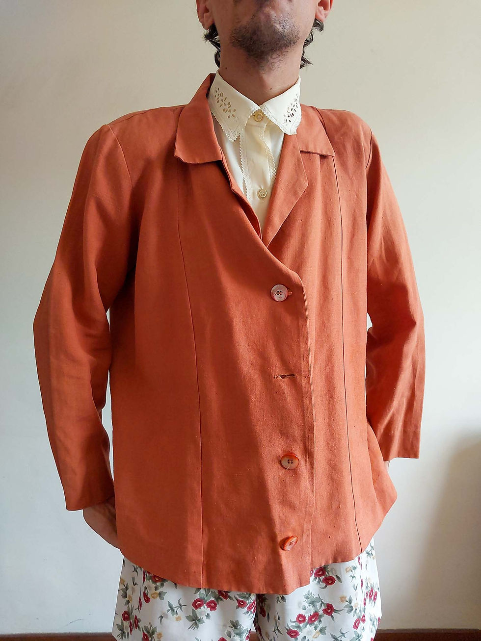 Miniatura: Blazer Laranja Terroso Vintage (tam M)
