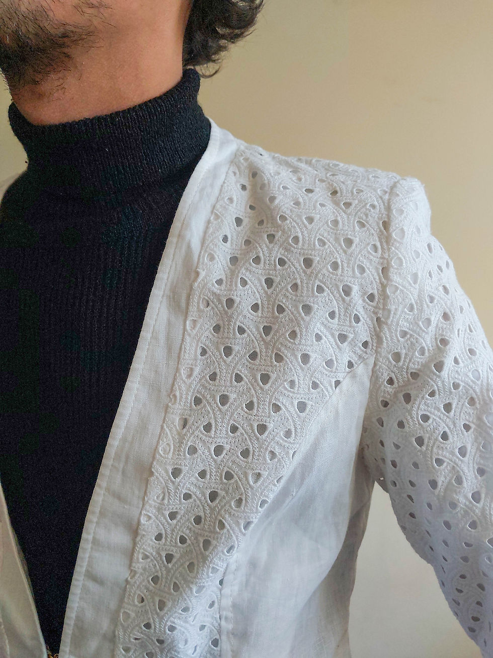 Miniatura: Blazer Le Lis Blanc em lese e linho (tam P)