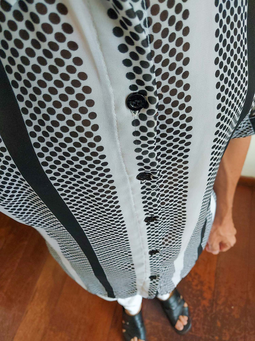 Miniatura: Camisa D’lart em crepe (tam P)