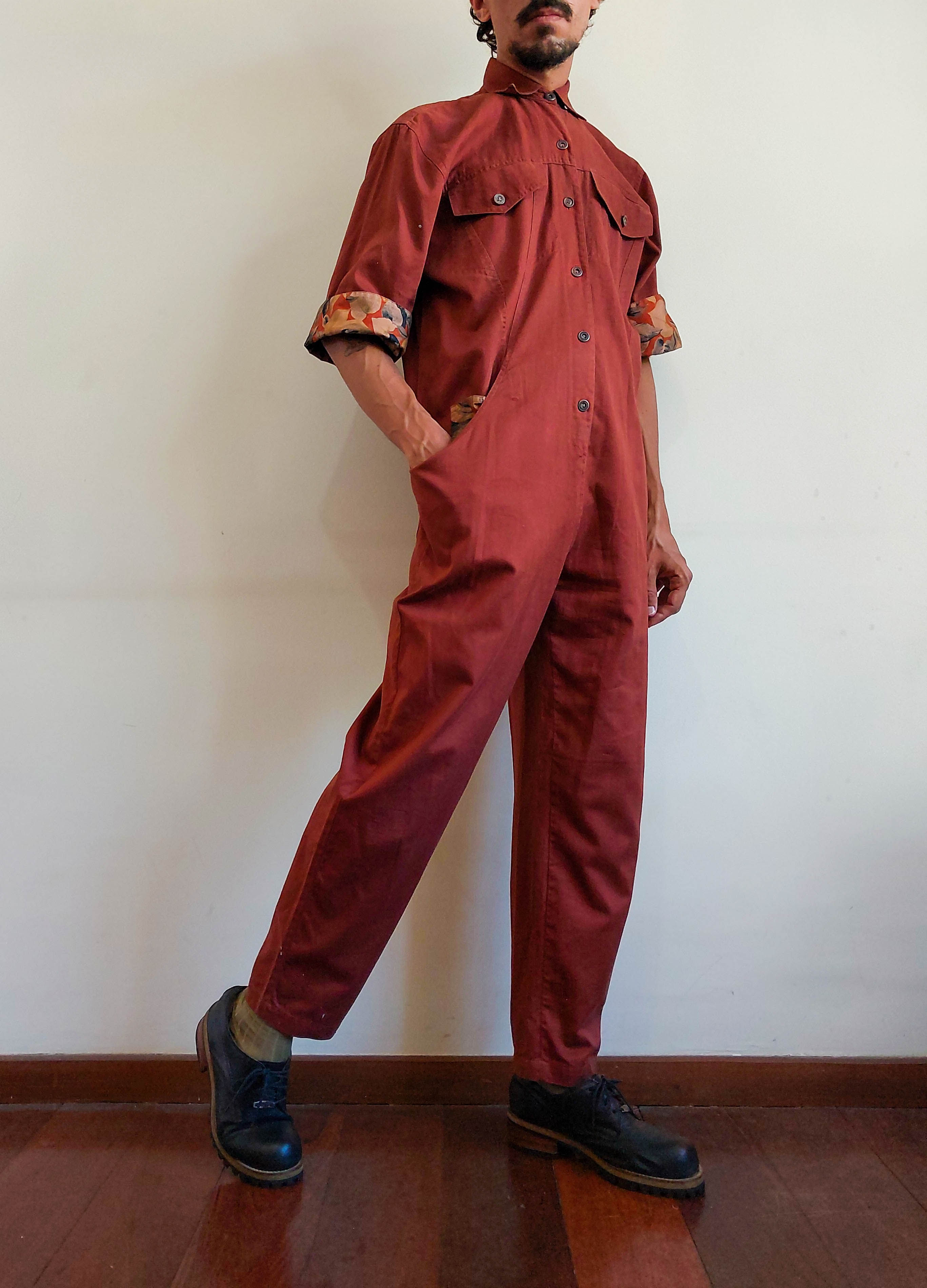 Macacão Versátil Vintage em algodão (tam M)