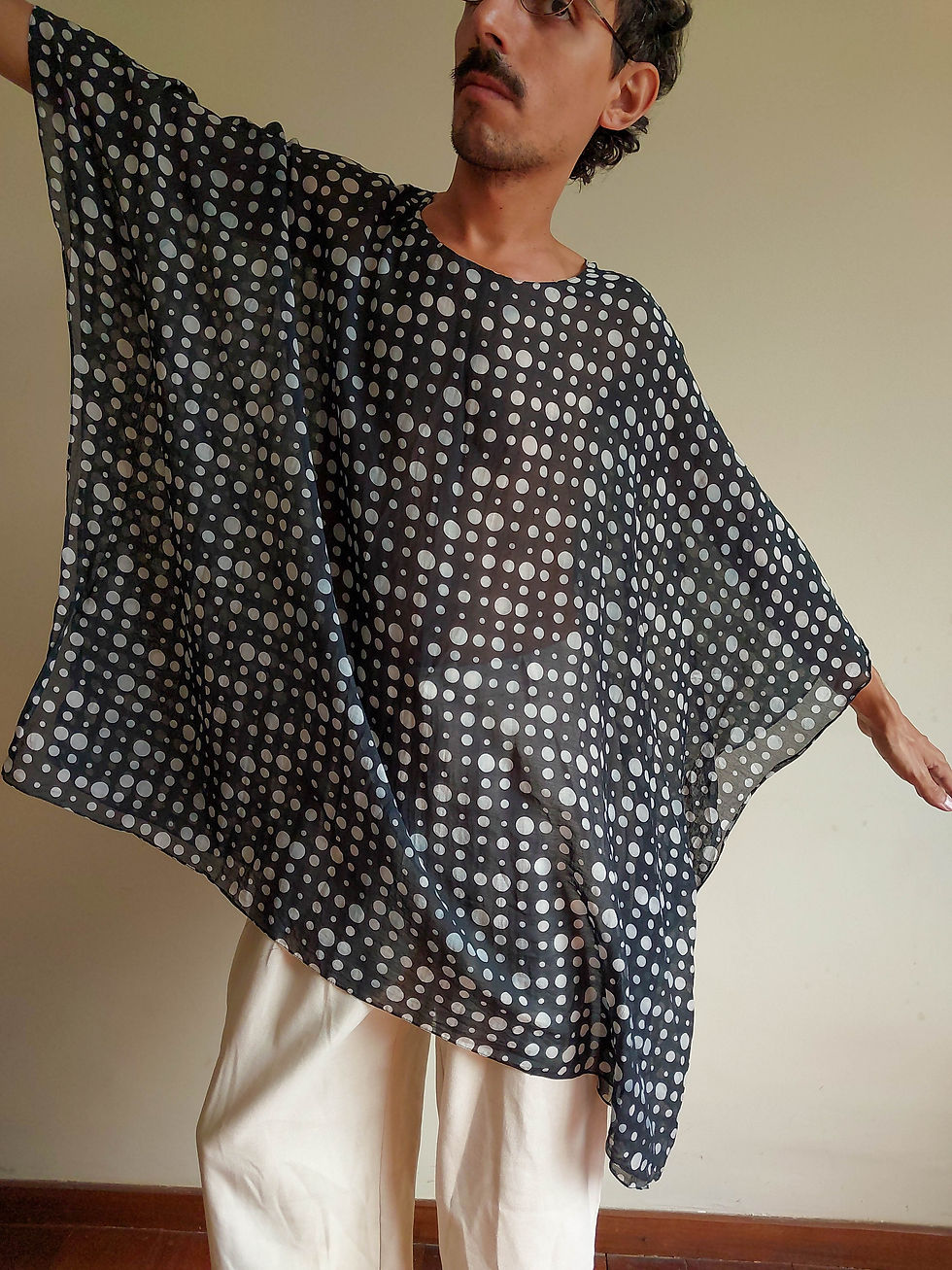 Miniatura: Kaftan Maison Zak em algodão (tam GG)
