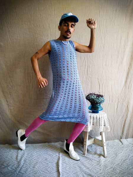 Miniatura: Vestido Crochê Artesanal (tam P/M)