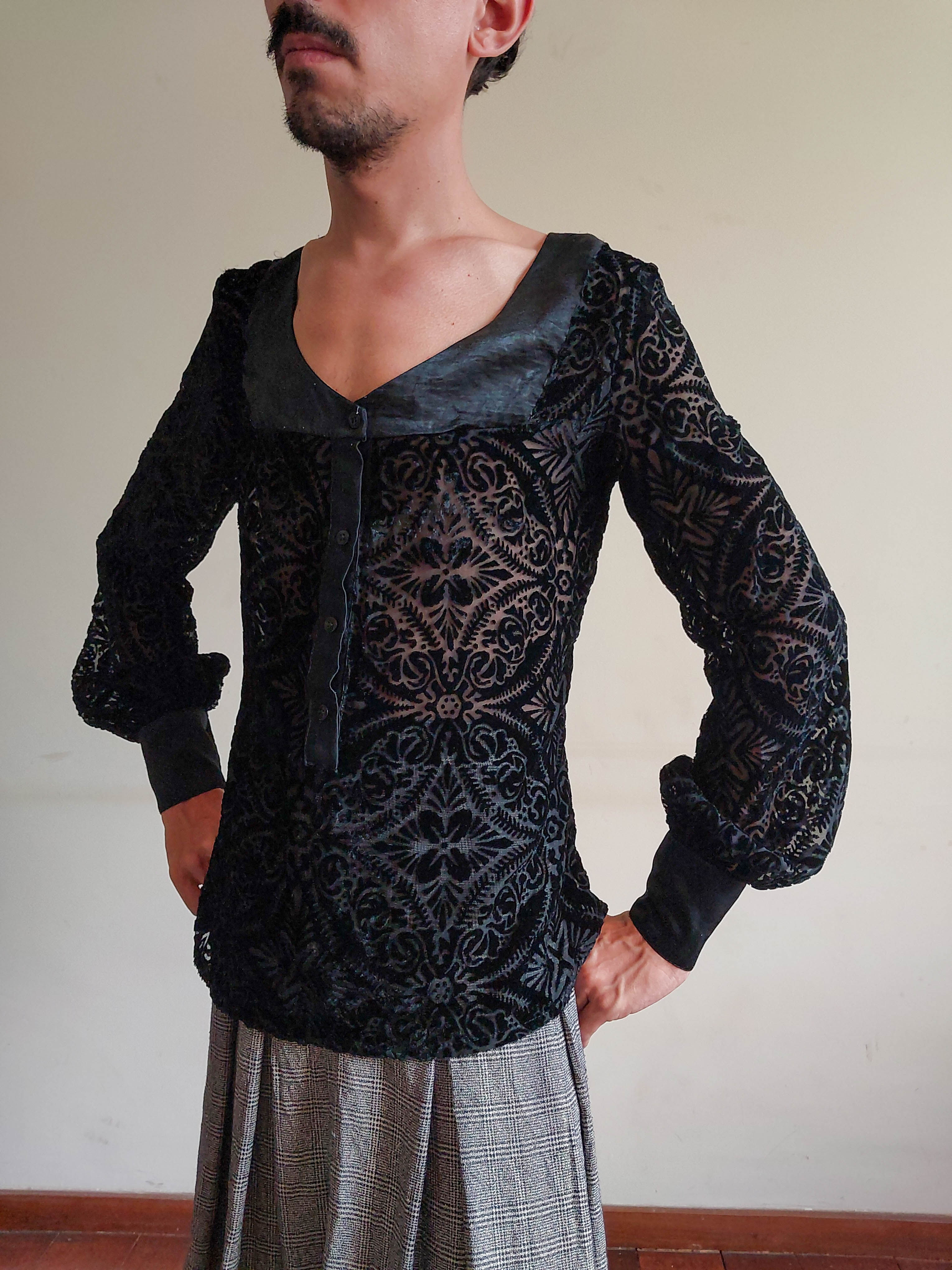 Camisa Anne Fernandes em devorê (tam P)