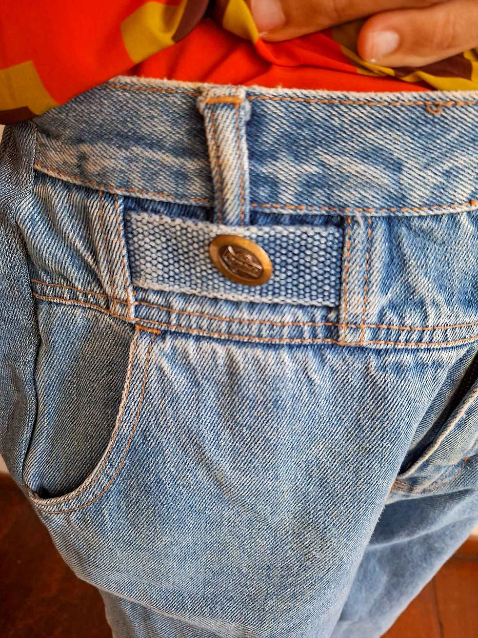 Miniatura: Calça Feranda jeans Vintage baggy (tam 38)
