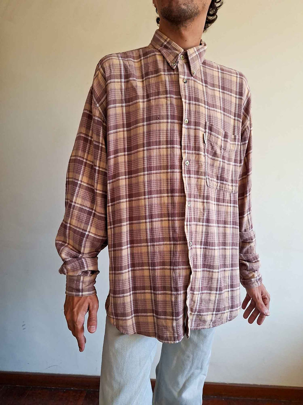 Miniatura: Camisa Xadrez Vintage Baden algodão (tam GG)