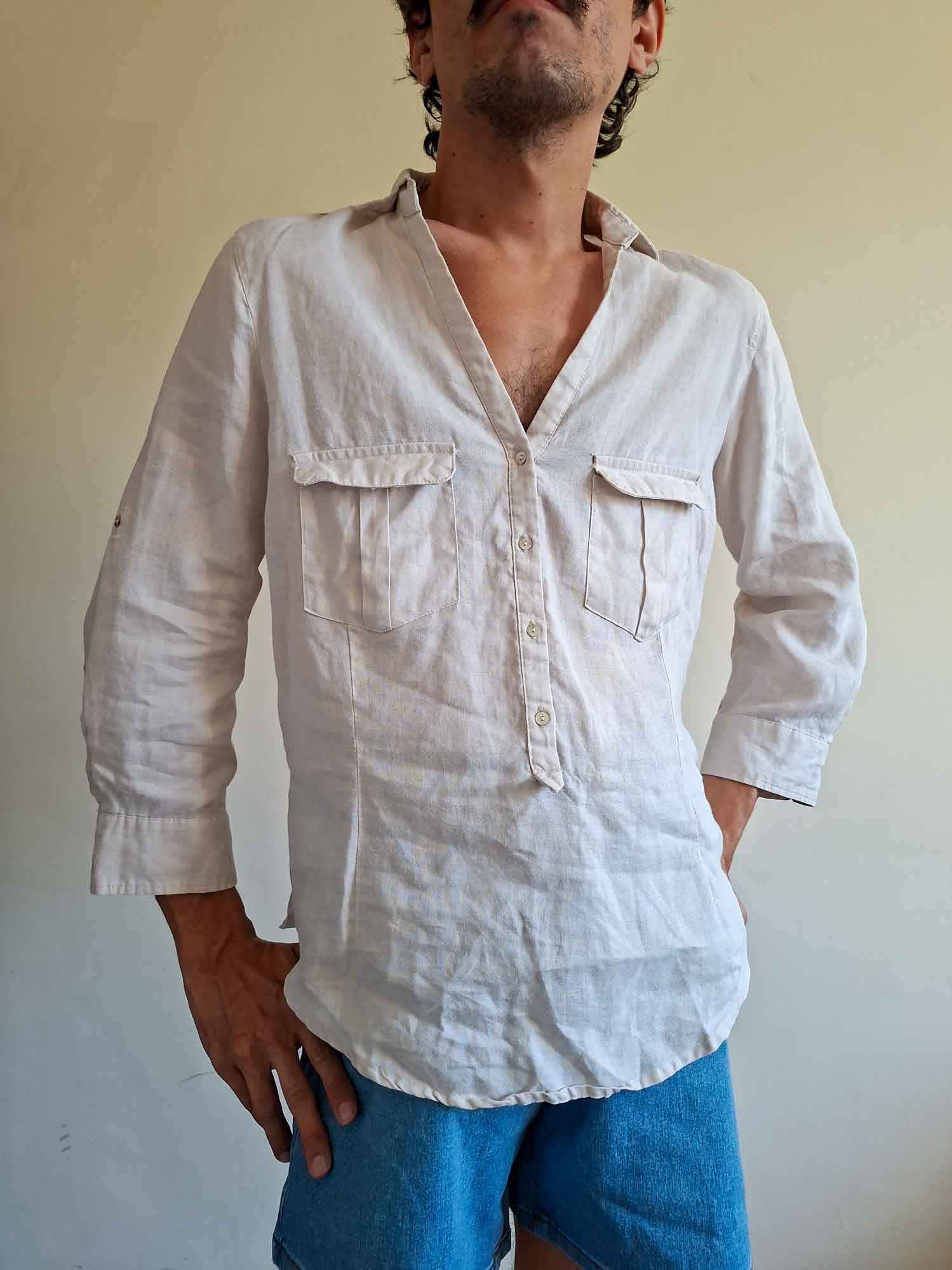 Camisa Linho Gabrielli (tam P)