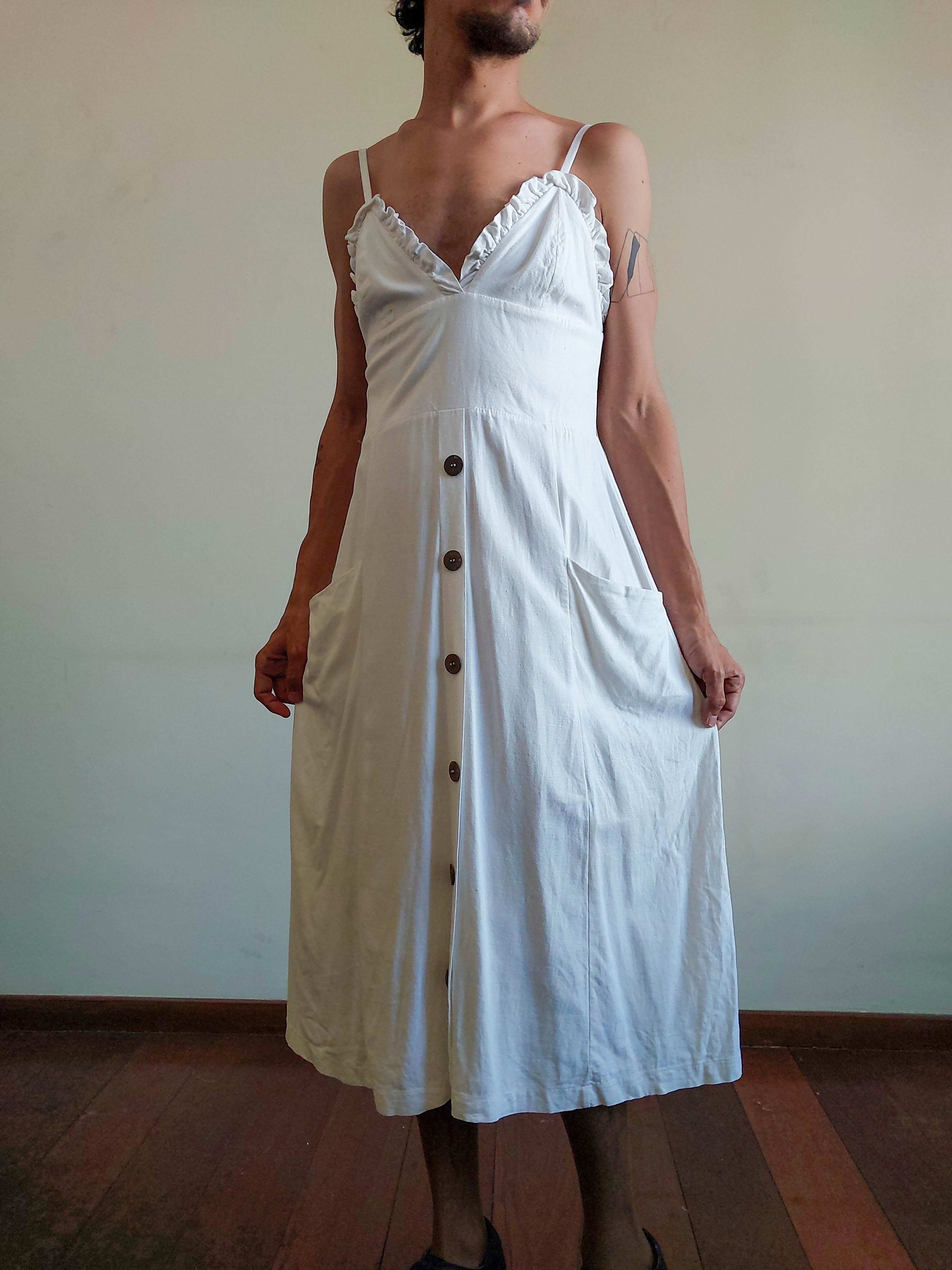 Vestido Sua em LInho MIsto (tam M)