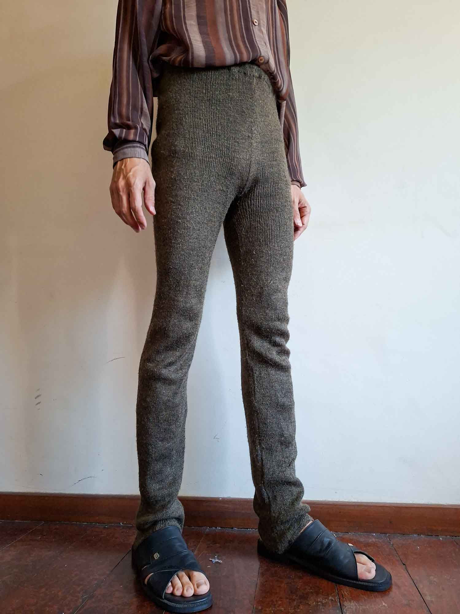 Calça Vintage em malha (cintura com elástico)