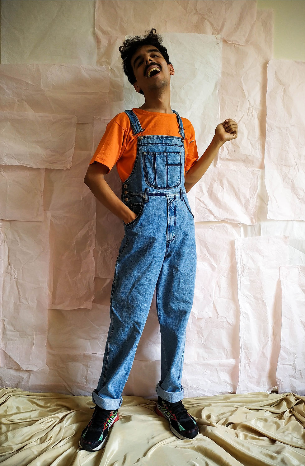 Miniatura: Jardineira Jeans vintage Hirtarts (tam 42)