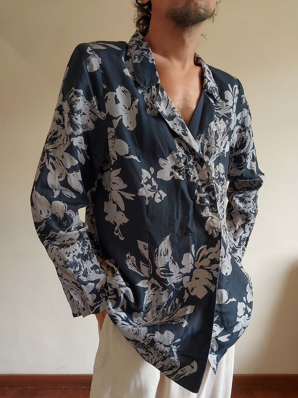 Miniatura: Camisa Blazer Flores (tam M)