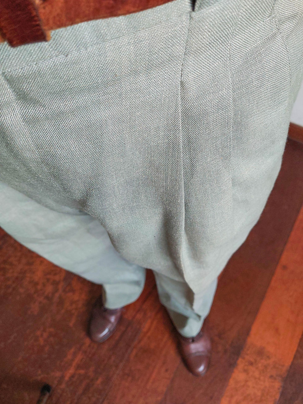 Miniatura: Calça Alfaiataria italiana Francesco Danello em Perolin Brasperola (tam 38)