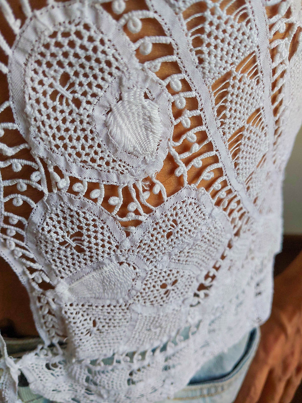 Miniatura: Camisa Renda Renascença feita à mão (raridade) (tam P)