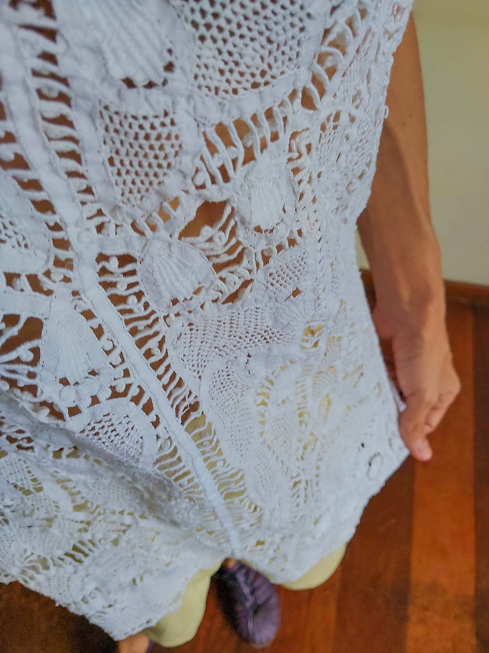 Miniatura: Blusa Divina em Renda Renascença Artesanal (tam G)