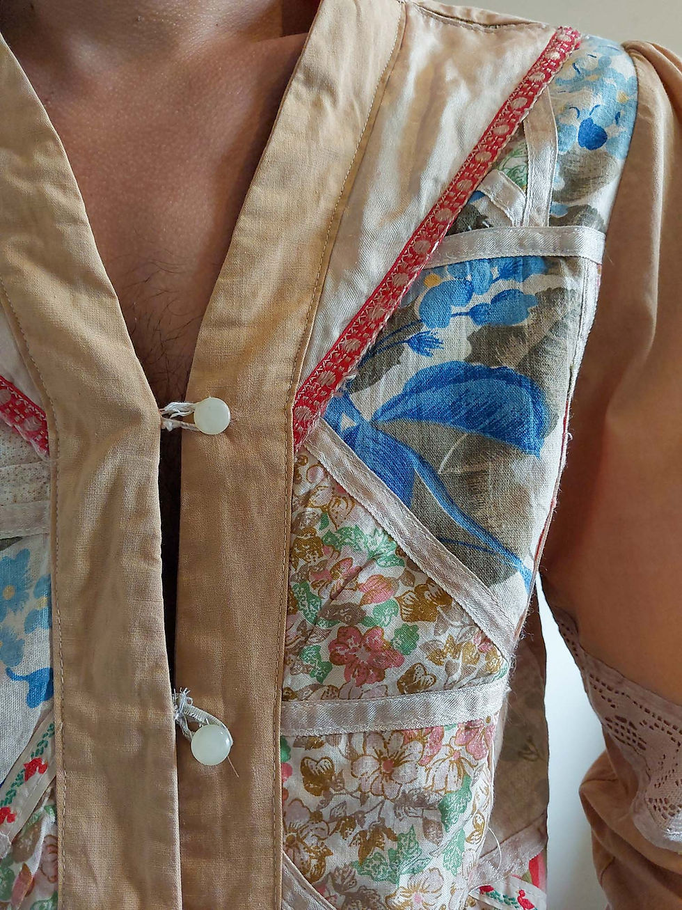 Miniatura: Camisa Patchwork e Entremeios Vintage (tam P)