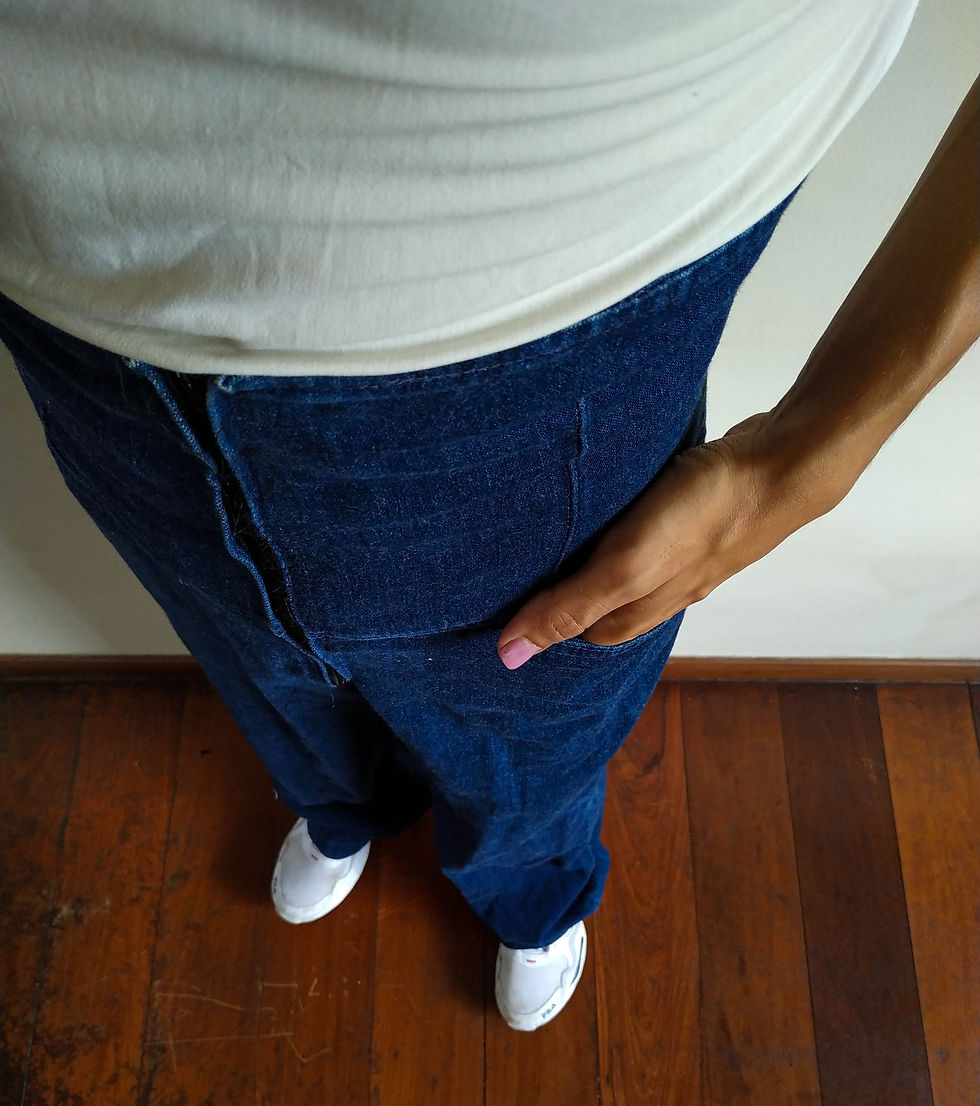 Miniatura: Calça jeans altissima (tam 40)