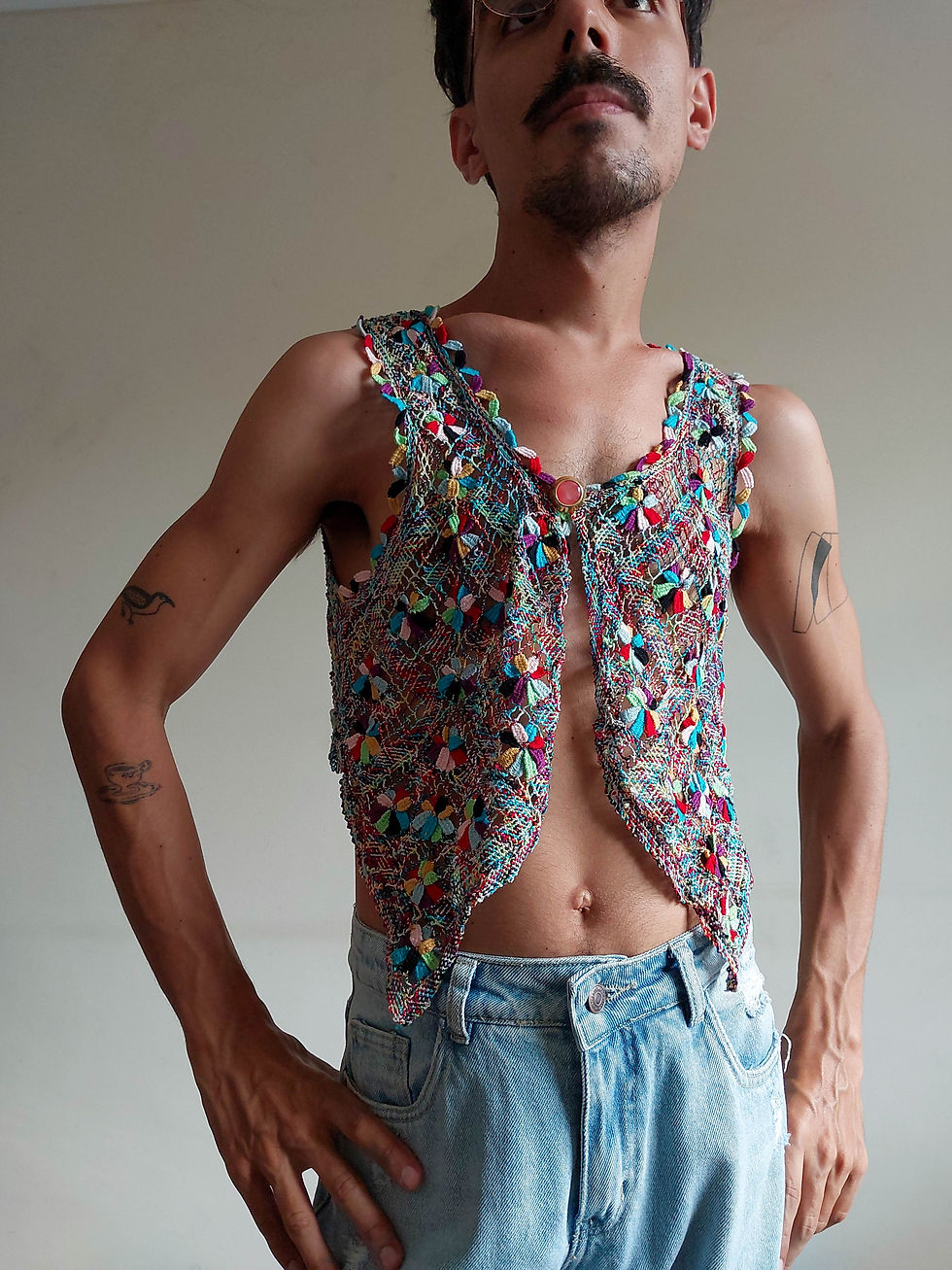 Miniatura: Camisa Renda Filé (tam P)