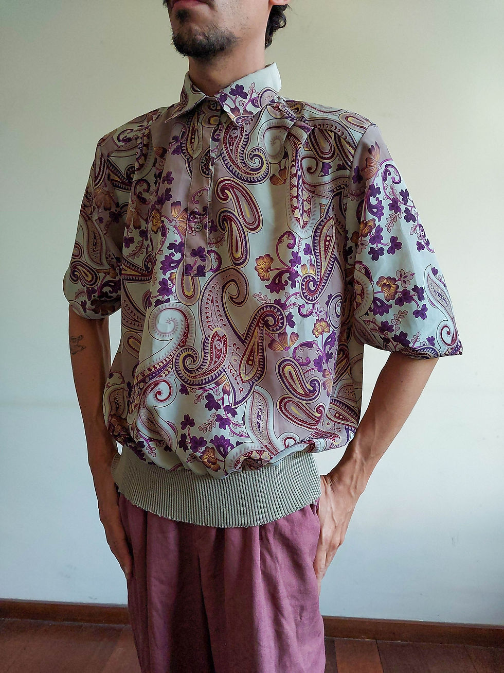 Miniatura: Camiseta Cabana Paisley anos 70 (tam M)