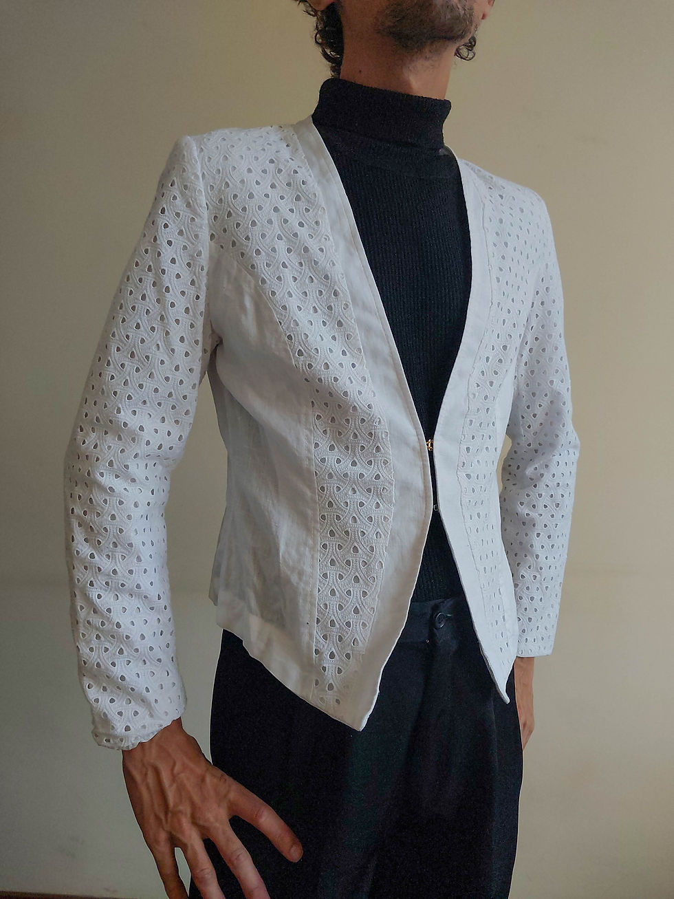 Miniatura: Blazer Le Lis Blanc em lese e linho (tam P)