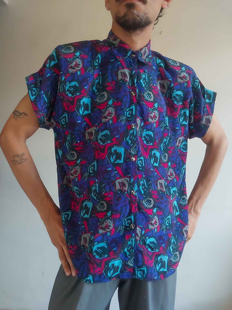 Miniatura: Camisa Koreia do Sul Abstrata (tam M)