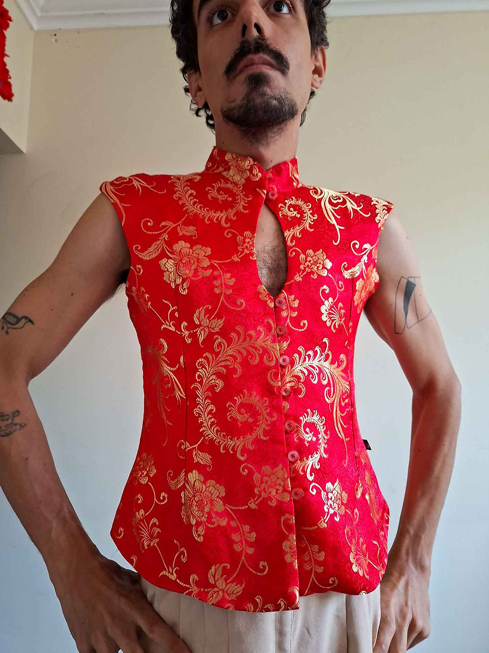 Miniatura: Camisa Maria Bonita Vintage Dragão (tam 40)