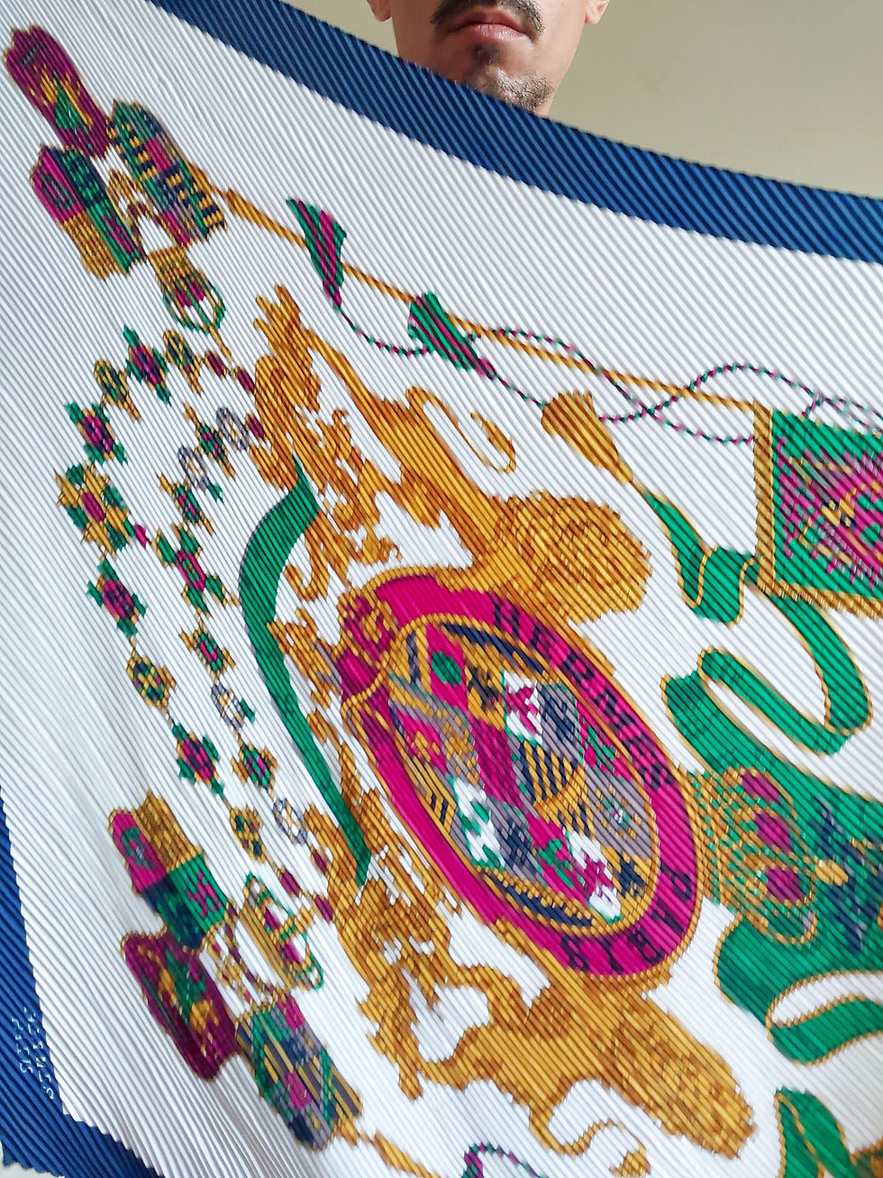 Miniatura: Lenço Hermes Paris Vintage (raridade)