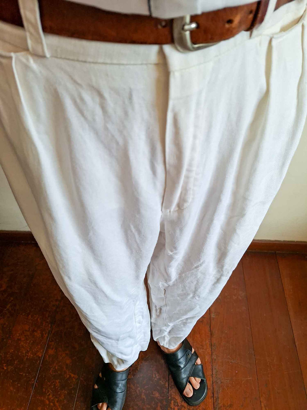 Miniatura: Calça Alfaiataria vintage Cesar’s  em linho puro (tam 48)