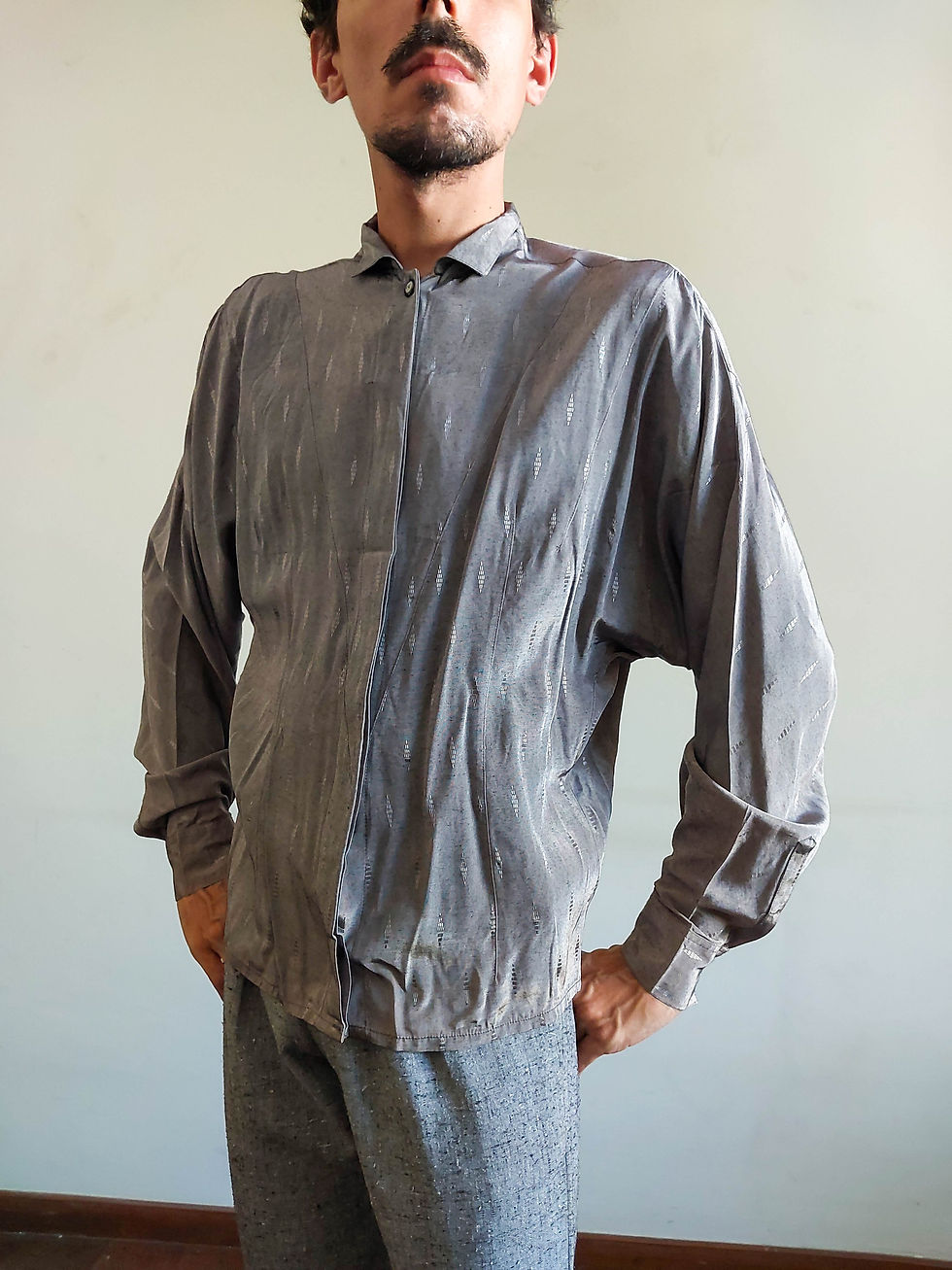 Miniatura: Camisa Nimphman Vintage manga morcego (tam GG)