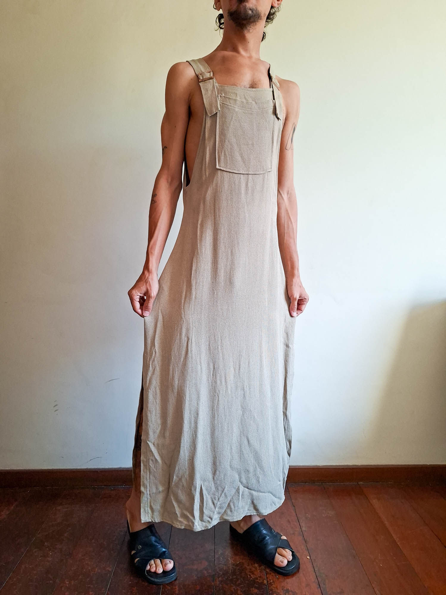 Vestido Jardineira Vintage (tam M)