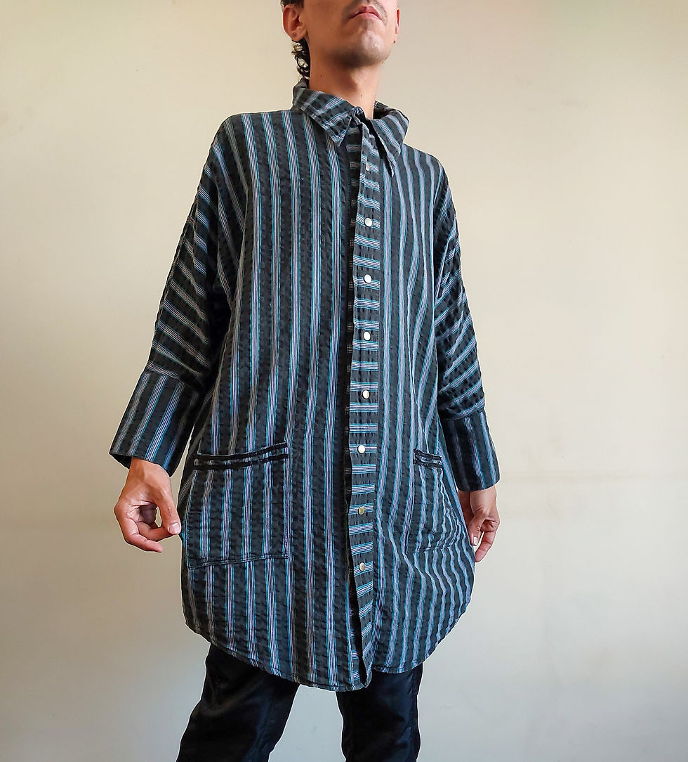 Miniatura: Chemise vintage Cashier em tecido 100% algodão (tam G)