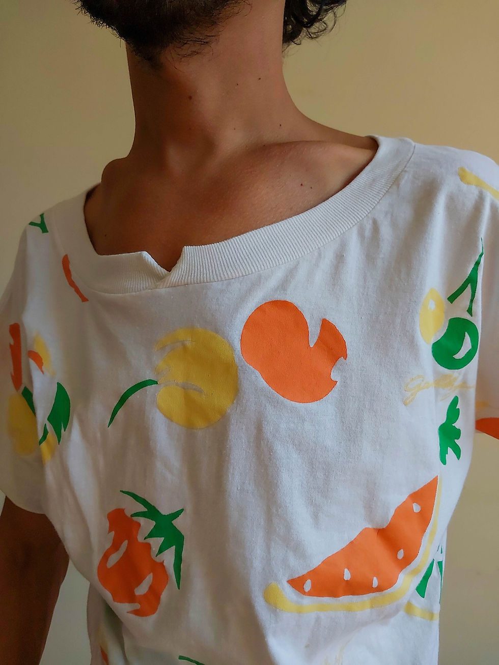 Miniatura: Camiseta Gandhy anos 80 em algodão e serigrafia (tam G)