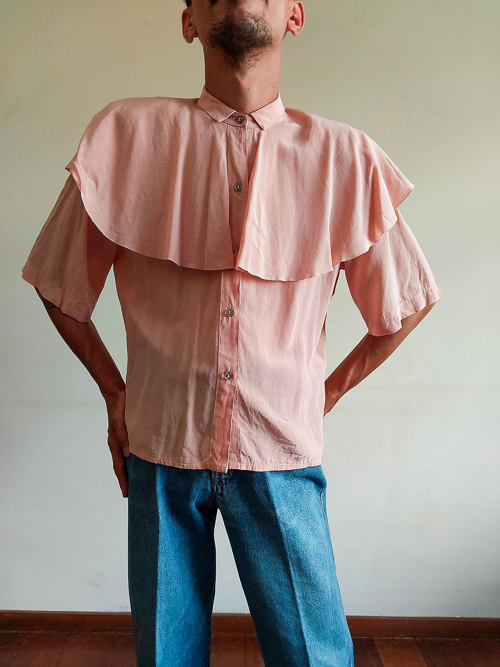 Miniatura: Camisa Vintage Esmeralda (tam M)