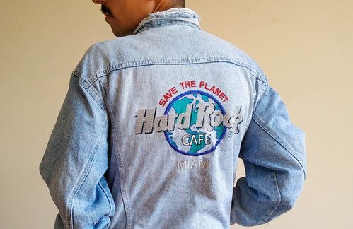 Jaqueta Jeans Masculina Hard Rock Cafe Jaqueta Hard Rock Cafe