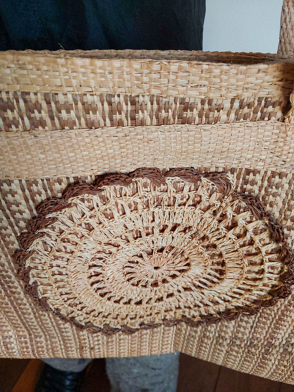 Miniatura: Bolsa Artesanal Palha Crochetada
