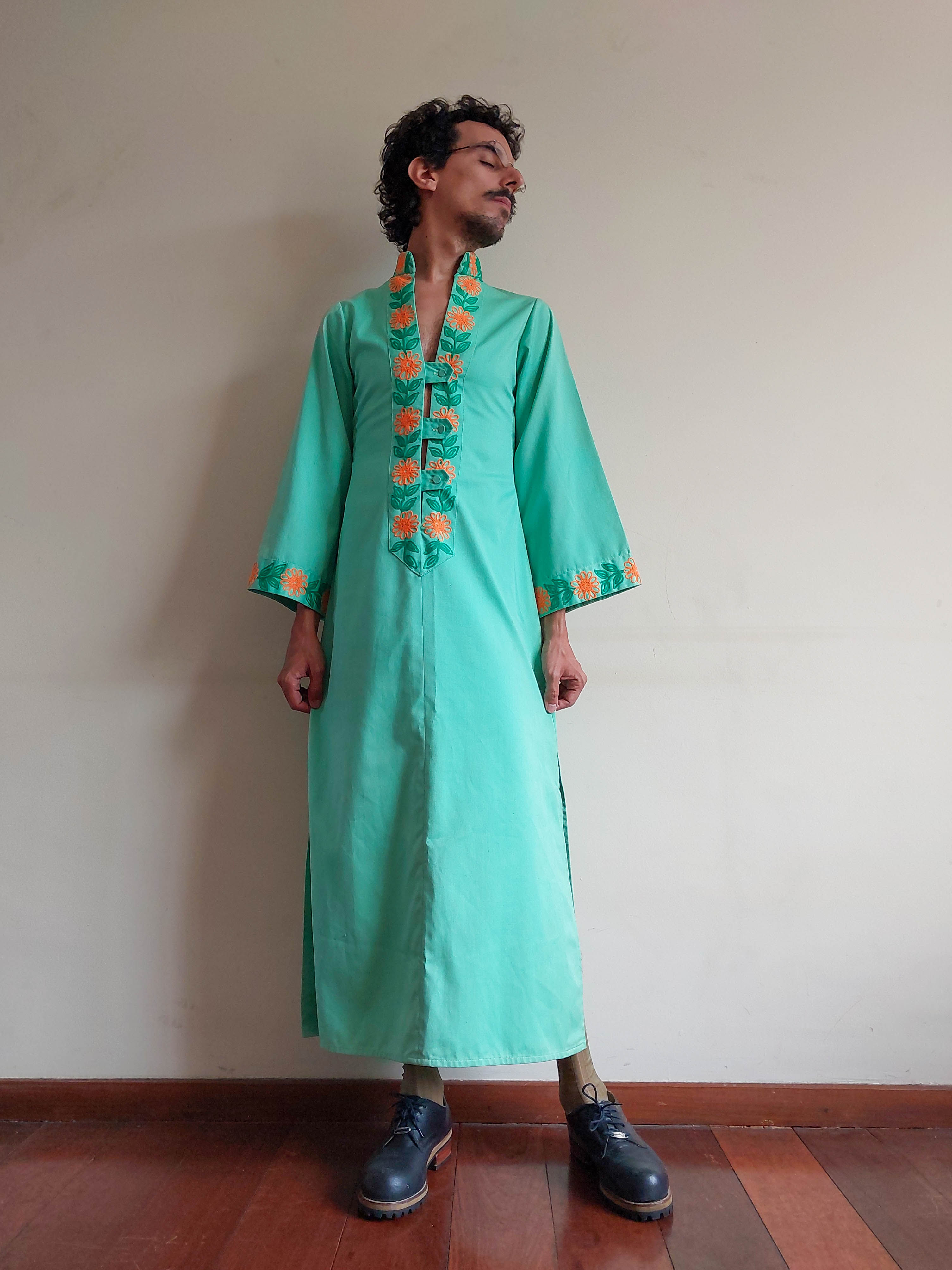 Vestido Sharon anos 60 em algodão - raridade (tam P)