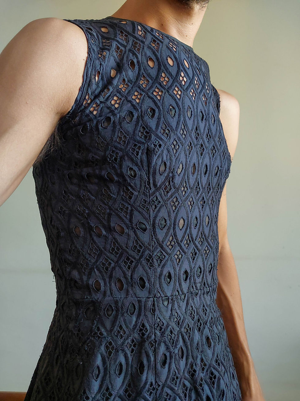 Miniatura: Vestido Lese Preta Vintage (tam P)