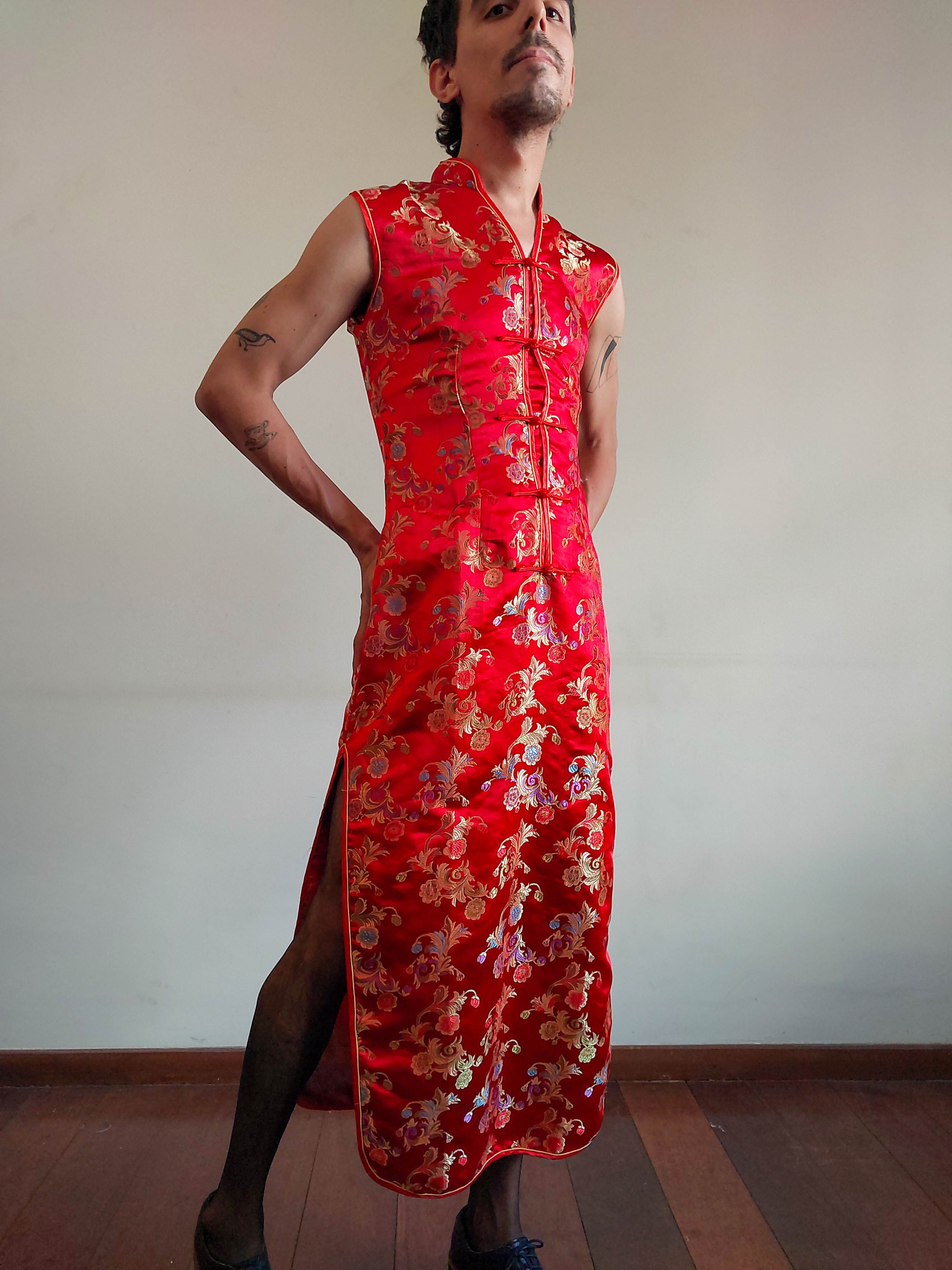 Vestido Vintage Chinês Fieng Fien (tam P)