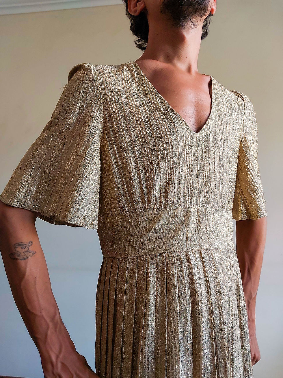 Miniatura: Vestido Jerry Gutenberg Vintage importado (tam P)