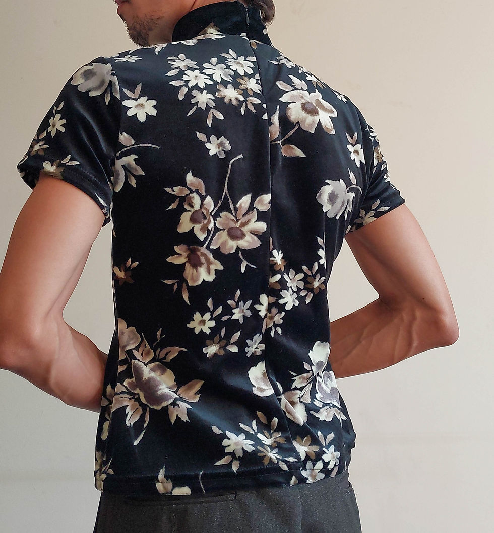 Miniatura: Camiseta Lux Veludo Florido (tam P)