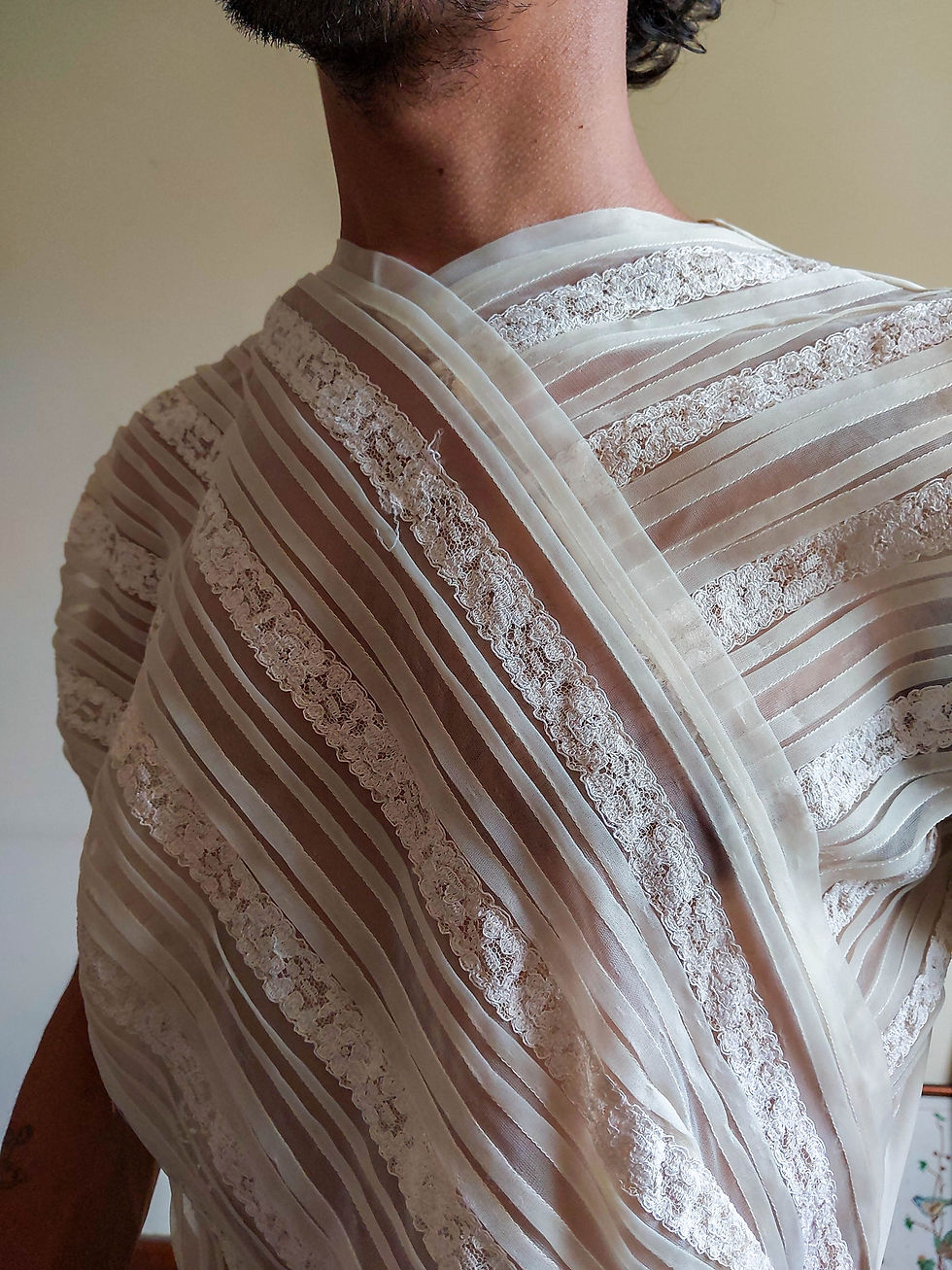 Miniatura: Camisa Entremeios Vintage (tam M)