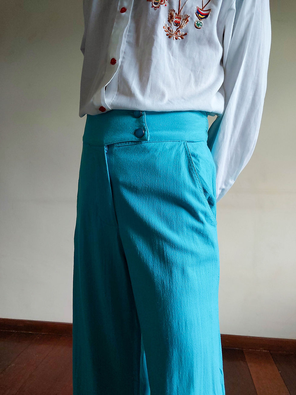 Miniatura: Calça Vintage Egoiste em linhão (tam 40-50)