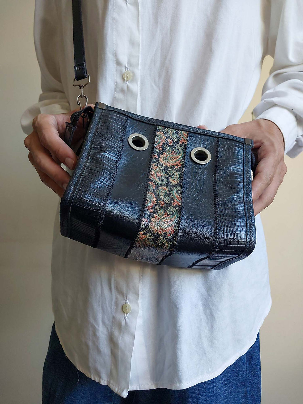 Miniatura: Bolsa vintage feira hippie