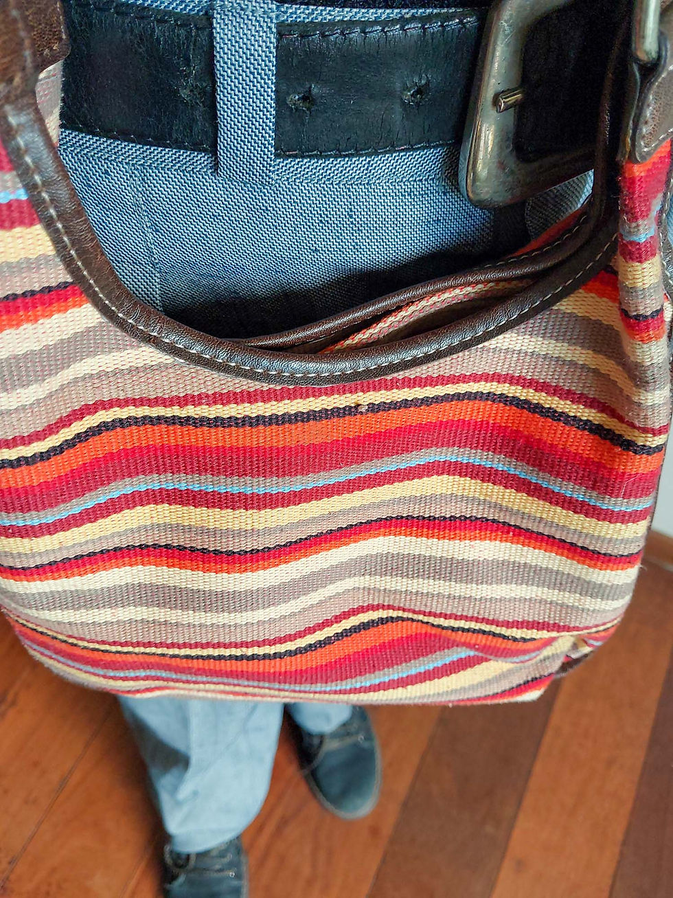 Miniatura: Bolsa Ninewest listrada