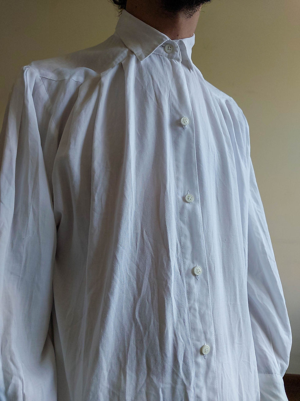 Miniatura: Camisa Vintage em Cambraia de algodão (tam P)