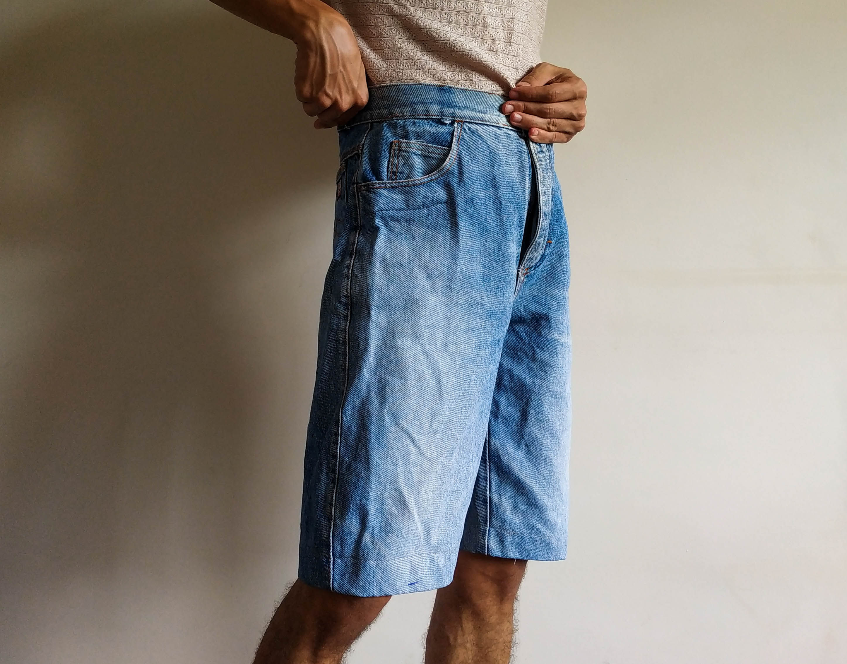 Short Jeans Vintage alongado (tam 40)