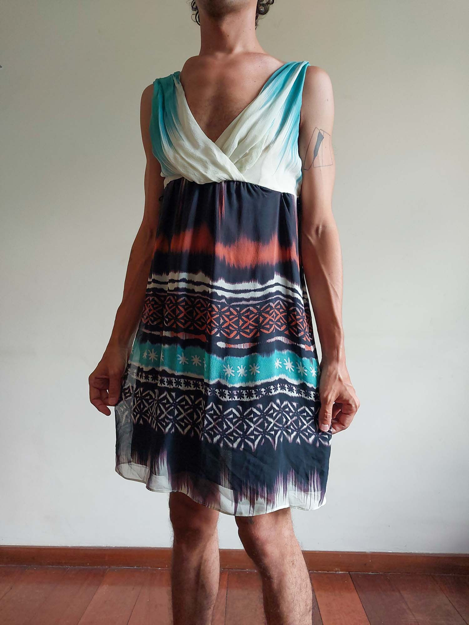 Vestido Single Dress 100% seda (tam 40)